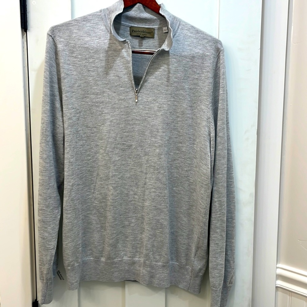Paisley and Gray men’s quarter zip sweater